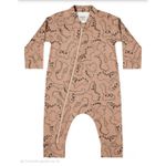 Macacão Bebê Menino Estampado Elian Marrom