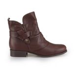 Bota Feminina Bottero 348401 Chelsea Couro Cano Curto Pelo - Preto
