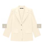 Enfim - Blazer Off White Alongado Liocel