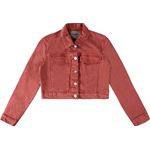 Jaqueta Cropped Feminina Em Sarja Com Elastano - ENFIM