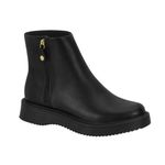 Bota Feminina Cano Curto Flatform Moleca - Preto