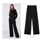 Calça Feminina Pantalona Moletinho Marialícia Preto