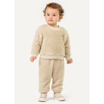 Conjunto Bebê Menina Peluciado Com Brilho Colorittá BegeREF: 71154