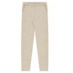 Calça Slim Com Bolsos Em Moletom Felpado De Algodão