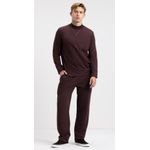 Calça Slim Com Bolsos Em Moletom Felpado De Algodão