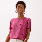 Blusa Lunender Rayon folhas