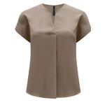 BLUSA TECIDO CREPE ZURIQUE Marrom 