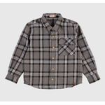 Camisa Menino Manga Longa Xadrez Em Algodão Flanelado - Carinhoso