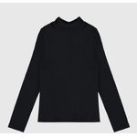 Blusa Infantil Menina Gola Alta Manga Longa Em Ribana Malwee Kids