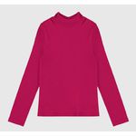 Blusa Infantil Menina Gola Alta Manga Longa Em Ribana Malwee Kids