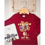 Camiseta Infantil Menino Manga Longa Estampa Temática Em Algodão Malwee Kids