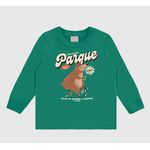 Camiseta Infantil Menino Manga Longa Estampa Temática Em Algodão Malwee Kids