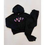 Conjunto Longo Infantil Menina Enjoy Em Moletom Botonê Malwee Kids