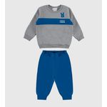 Conjunto Infantil Menino Blusão Estampa Puff Moletom Flanelado Malwee Kids