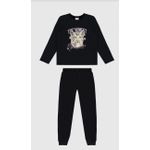 Conjunto Longo Infantil Menina Friends Em Moletom Flanelado Malwee Kids