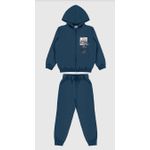 Conjunto Longo Infantil Menino Em Moletom Flanelado Malwee Kids