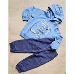 Conjunto Longo Infantil Menino Blusão E Calça Moletom Flanelado Malwee Kids