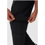 Calça Reta Masculina Bolso Cargo Em Moletom Flanelado