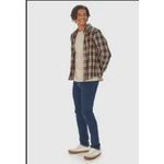 Camisa Masculina Xadrez Manga Longa Em Algodão Sarjado