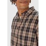 Camisa Masculina Xadrez Manga Longa Em Algodão Sarjado