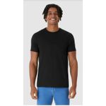 Camiseta Básica Masculina Bordado Peitoral Em Algodão