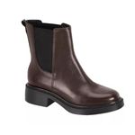 Bota Lisa- Marrom Escuro- Salto: 5cm- Vizzano