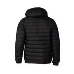 Jaqueta Masculina Puffer Gangster Com Capuz Removível Preta