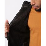 Jaqueta Moletom Masculina Gangster Peluciada Jacquard Preto