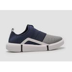 Tênis infantil casual com faixas azul | Molekinho2838 206