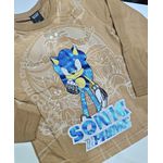 Camiseta infantil menino Sonic Brandili 55821
