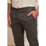 Calça Masculina Sarja Bolso Faca - Chumbo