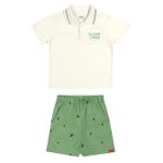 Conjunto Polo shorts sarja Elian