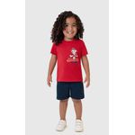 Conjunto Infantil Menino Camiseta Patrulha Canina Malha Botonê Malwee Kids
