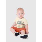 Conjunto Infantil Menino Bermuda Em Moletom Texturizado Malwee Kids