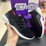 Tenis Feminino Actvitta Tecido Malha Knit Respiravel 4802237