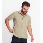 Camisa Masculina Em Viscose Slub Diametro Verde