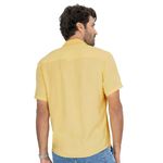 Camisa Masculina Em Viscose Slub Diametro Amarelo