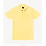 Polo Masculina Pique Diametro Amarelo