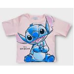 Blusa Feminina Infantil Lilo & Stitch