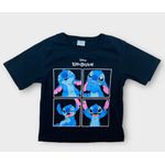 Blusa Feminina Infantil Lilo & Stitch Preta