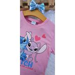 Blusa Feminina Infantil Lilo & Stitch