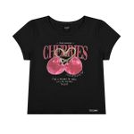 Blusa t-shirt cereja juvenil