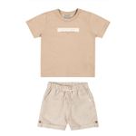 Conjunto Infantil Tecido Eco Menino Colorittá Marrom