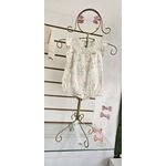 Body Bebê Menina Floral Com Renda Colorittá Bege
