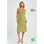 Vestido Feminino Midi Tropical Devorê Marialícia