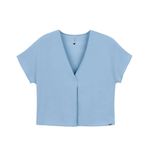 Blusa Feminina Texturizada Decote V Marialícia 