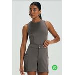 Short Feminino Bolsos Utilitários Marialícia 