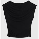 Blusa Feminina Slim Decote Canoa Amplo Em Viscose Stretch - ENFIM
