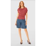 Blusa Feminina Slim Decote Canoa Amplo Em Viscose Stretch - ENFIM