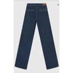 Calça Feminina Reta 90's Cintura Alta Em Jeans 100% Algodão - ENFIM